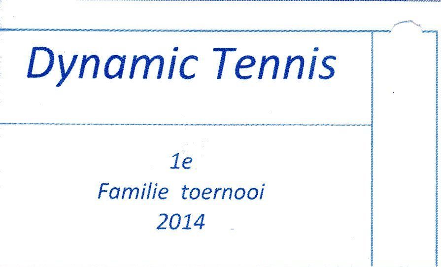 Dynamic tennis 1e familiedag