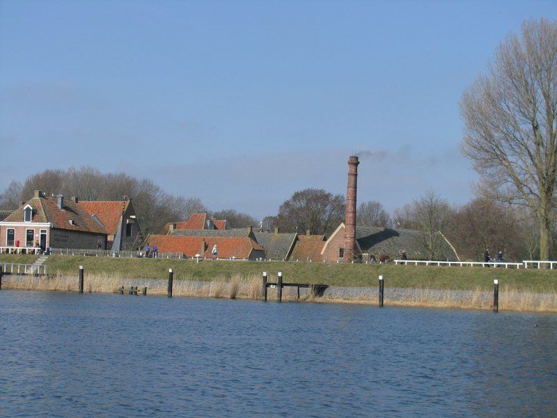 Zicht op het museum