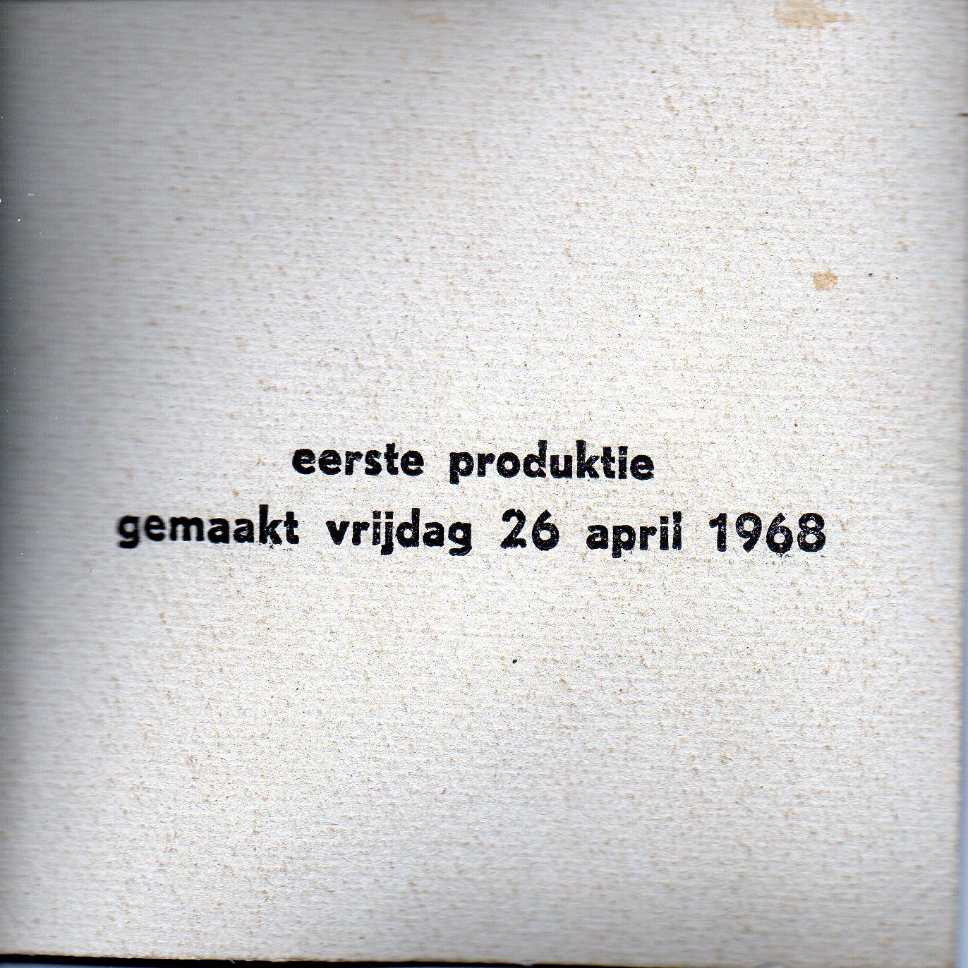 Eerste produktie Novilon