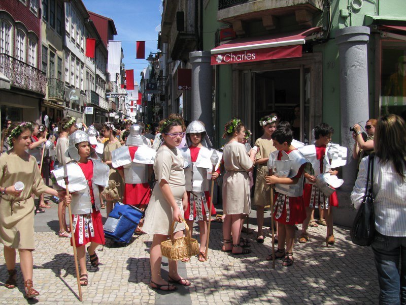 Verklede scholieren in Braga