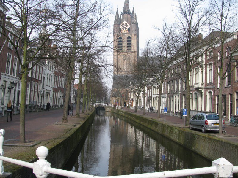 Gezicht op de Oude kerk