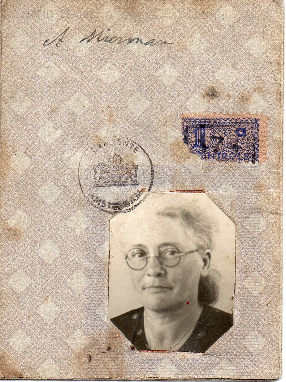 Persoonsbewijs Aaltje Pieters-Stierman