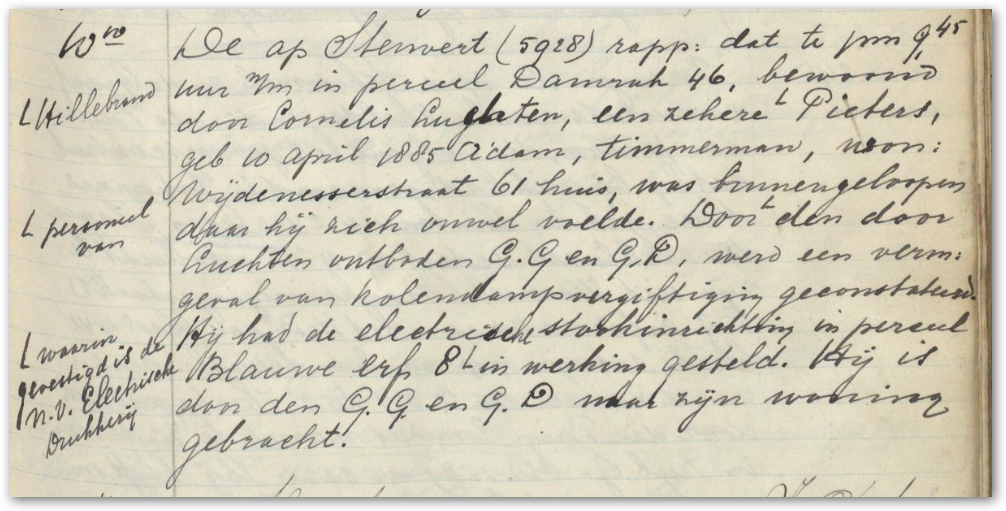 Rapport 4-1-1942 van politie