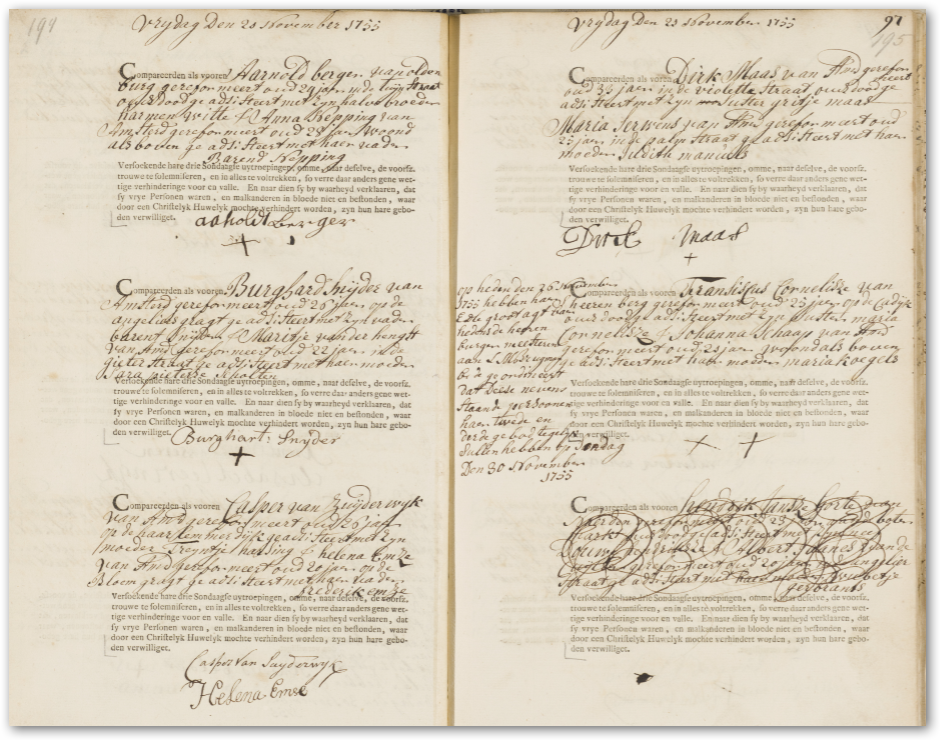 Huwelijk Franciscus Cornelisze en Johanna Schaap