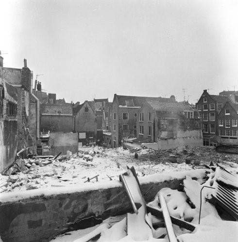 Afbraak buurt Dirk van Hasseltsteeg