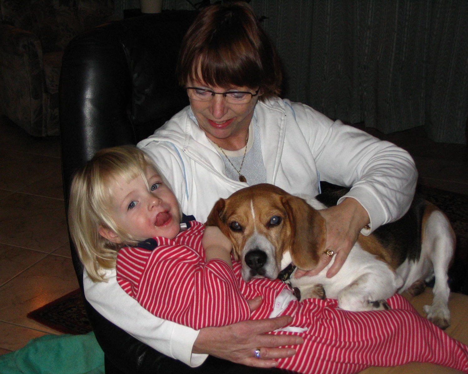 Tim op schoot