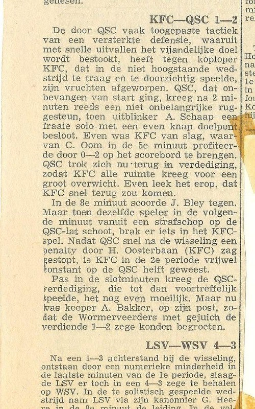 Verslag KFC - QSC