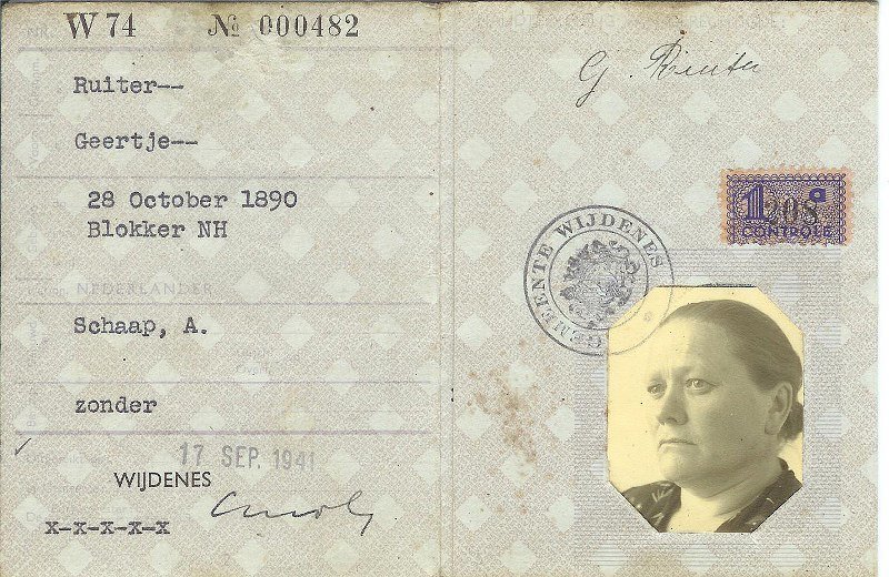 Persoonsbewijs oma