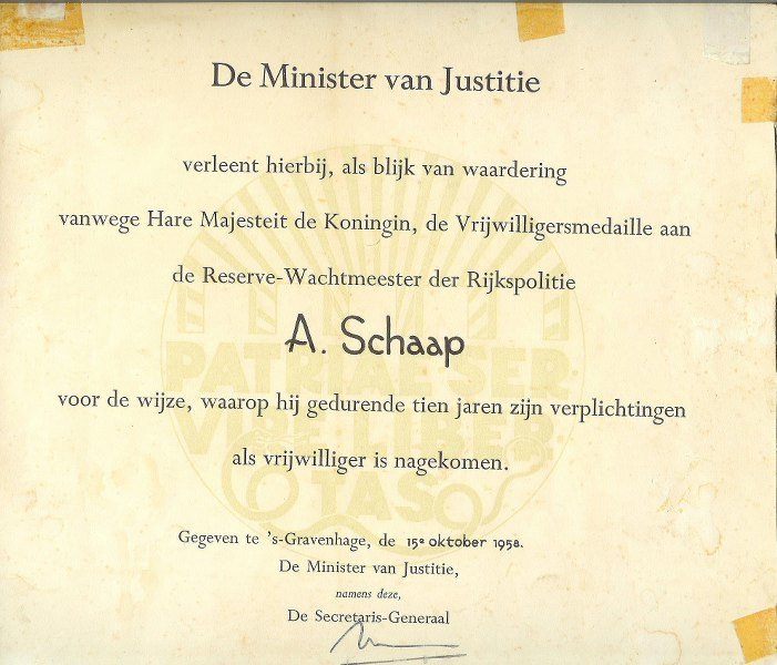 Vrijwillegersmedaille